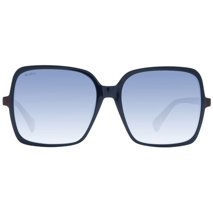 Max Mara Women’s Sunglasses – Blue Square Frame, Gradient Lenses