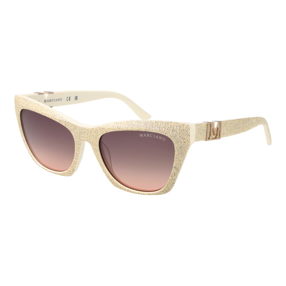 Marciano by Guess Women’s Sunglasses – Cream Cat Eye Frame, Rose Gradient Lenses