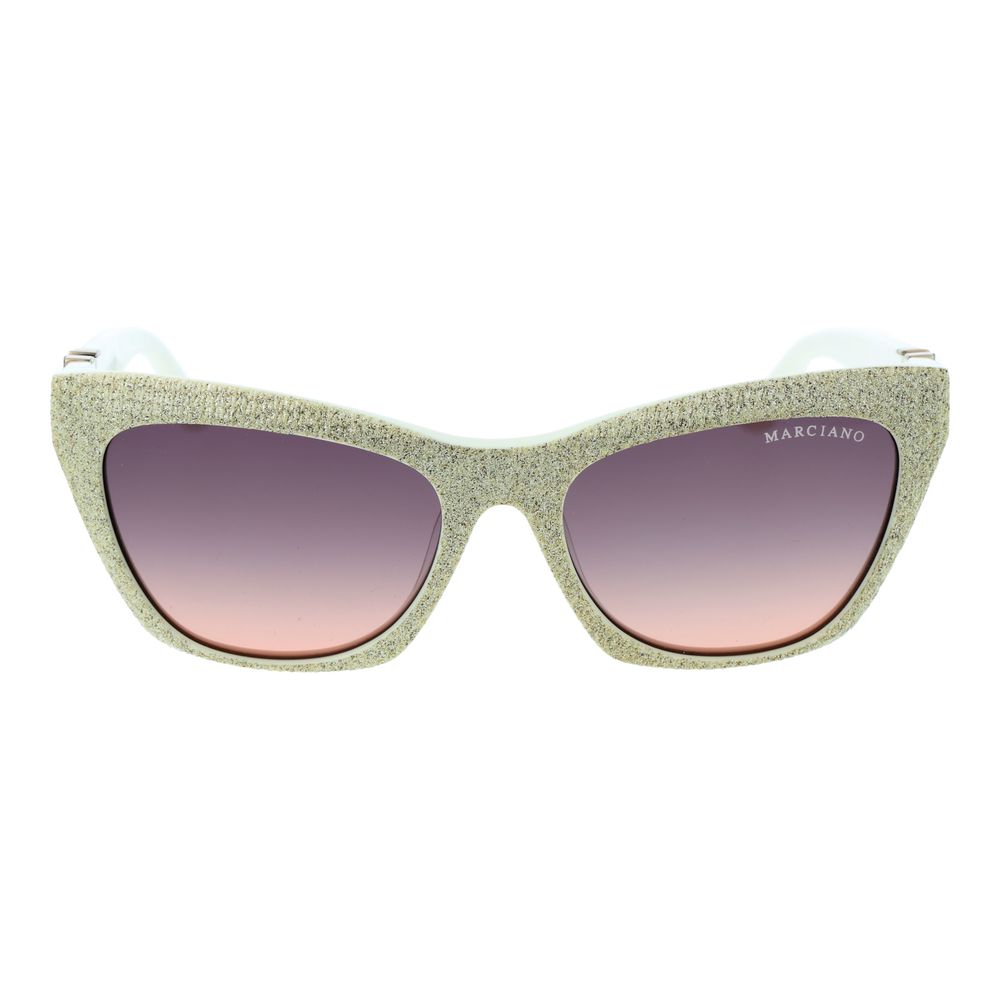 Marciano by Guess Women’s Sunglasses – Cream Cat Eye Frame, Rose Gradient Lenses