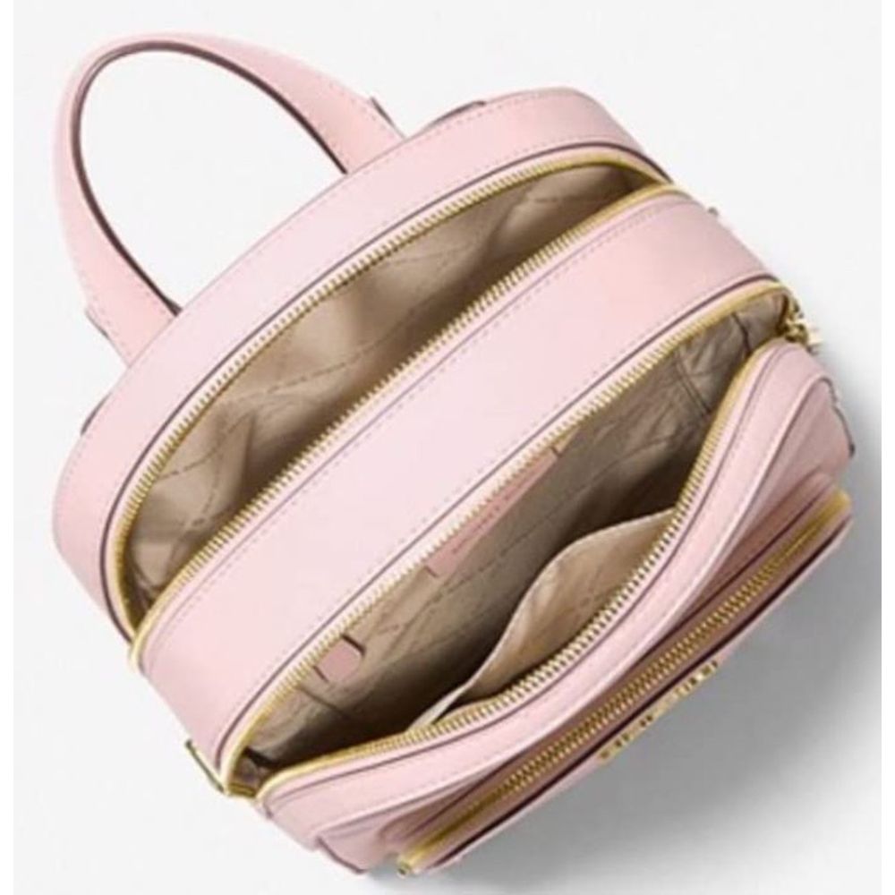 Michael Kors Jaycee Leather Backpack in Powder Blush