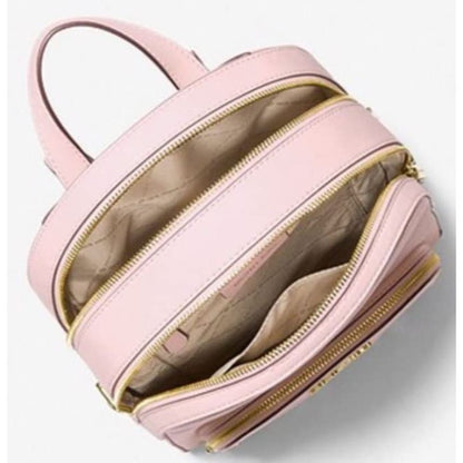 Michael Kors Jaycee Leather Backpack in Powder Blush