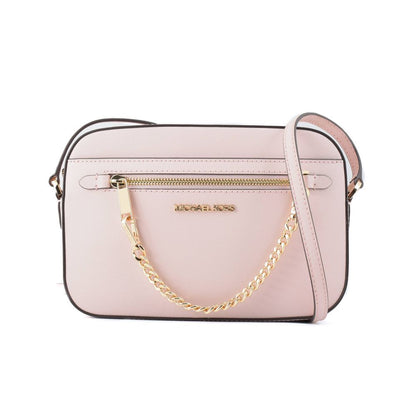 Michael Kors Powder Pink Jet Set Canvas Crossbody Bag