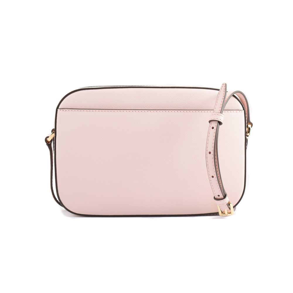 Michael Kors Powder Pink Jet Set Canvas Crossbody Bag