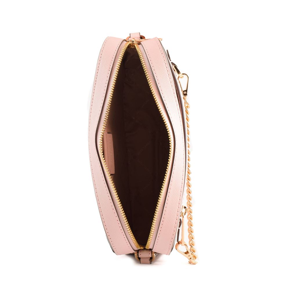 Michael Kors Powder Pink Jet Set Canvas Crossbody Bag