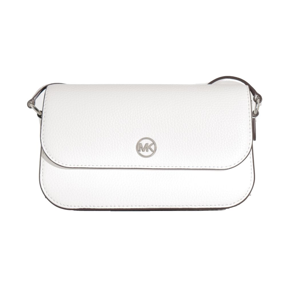 Michael Kors White Leather Crossbody Bag - Jet Set Travel