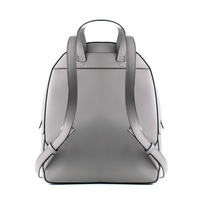 Michael Kors Gray Leather Backpack - Effortless Chic for Every Occasion