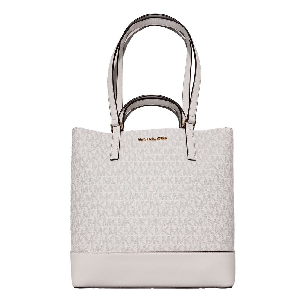 Michael Kors White Leather Tote Bag – Effortless Elegance for Every Occasion
