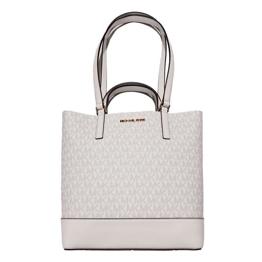 Michael Kors White Leather Tote Bag – Effortless Elegance for Every Occasion