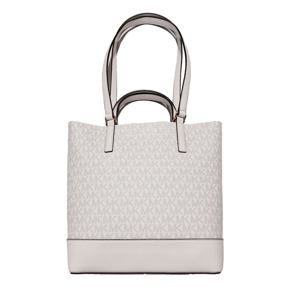 Michael Kors White Leather Tote Bag – Effortless Elegance for Every Occasion