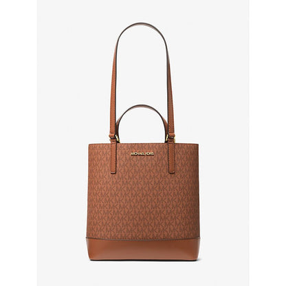 Michael Kors Brown Leather Tote Bag - Elegant & Versatile
