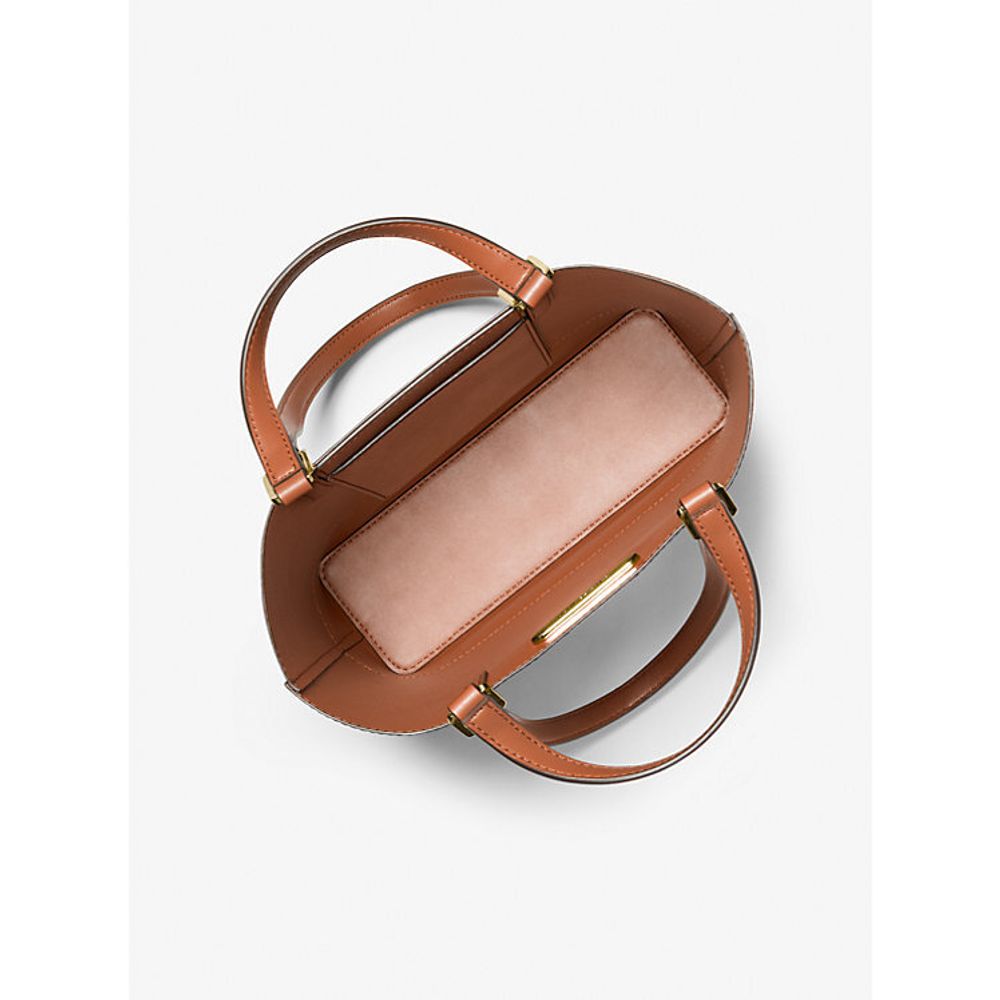 Michael Kors Brown Leather Tote Bag - Elegant & Versatile