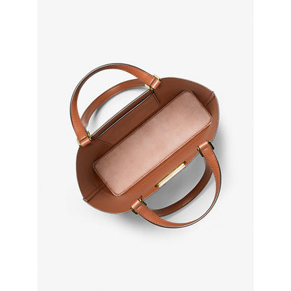 Michael Kors Brown Leather Tote Bag - Elegant & Versatile