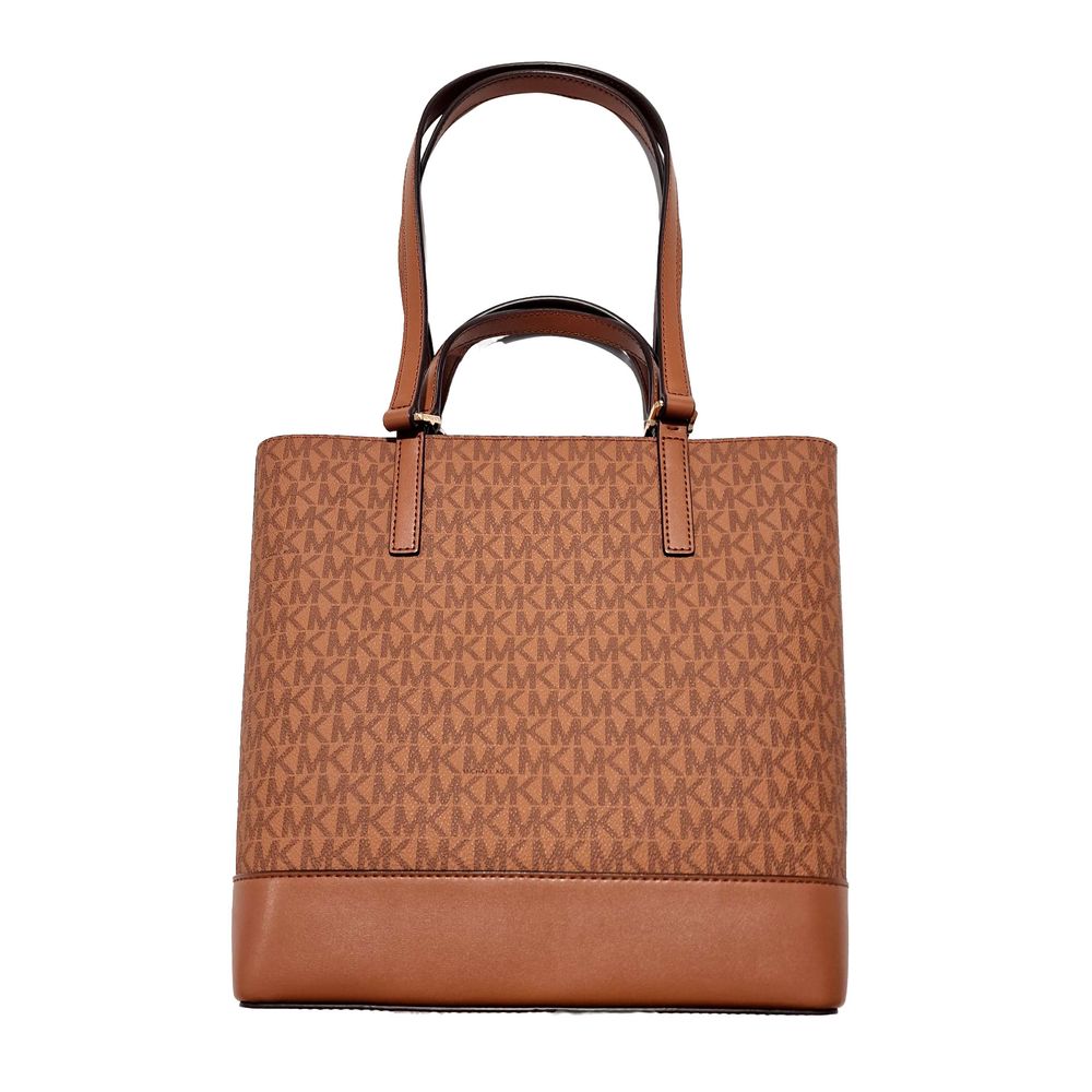 Michael Kors Brown Leather Tote Bag - Elegant & Versatile