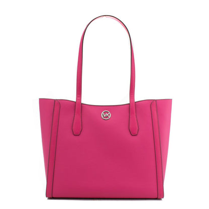 Michael Kors Pink Coated Canvas Leida Tote Bag