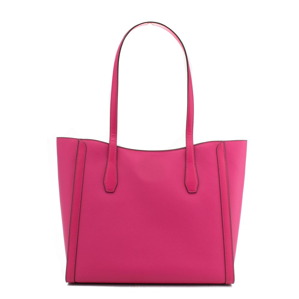 Michael Kors Pink Coated Canvas Leida Tote Bag