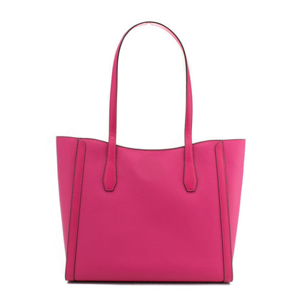Michael Kors Pink Coated Canvas Leida Tote Bag