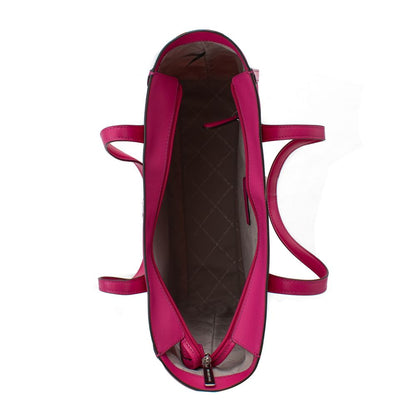 Michael Kors Pink Coated Canvas Leida Tote Bag