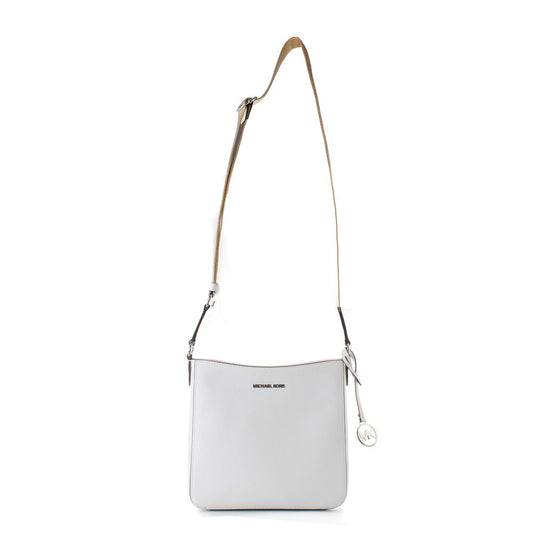 Michael Kors White Canvas Shoulder Bag - Jet Set Travel