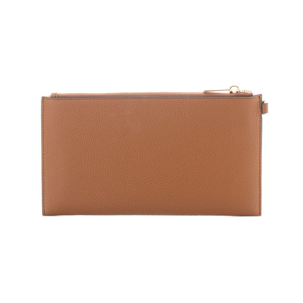 Michael Kors Black Leather Clutch Bag - Jet Set Travel Collection