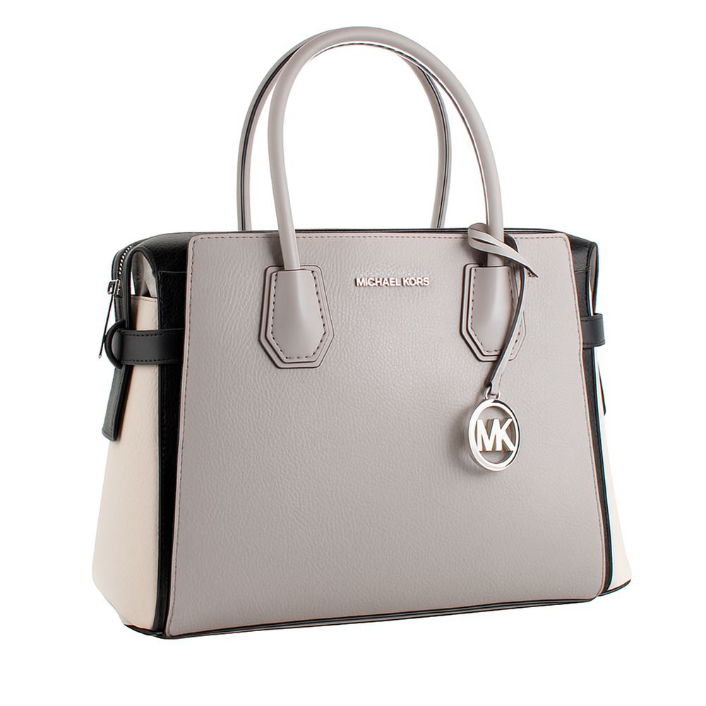 Michael Kors Gray Leather Handbag - Effortless Elegance