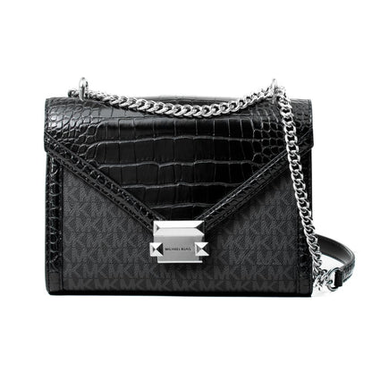 Michael Kors Black Canvas Crossbody Bag - Whitney Collection