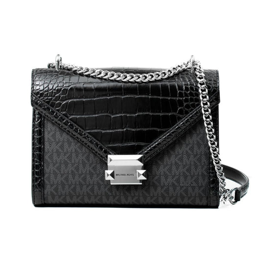 Michael Kors Black Canvas Crossbody Bag - Whitney Collection