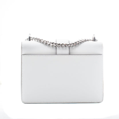 Michael Kors Greenwich White Leather Shoulder Bag