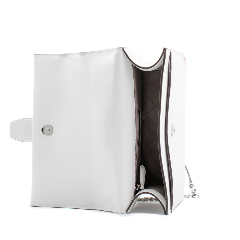 Michael Kors Greenwich White Leather Shoulder Bag
