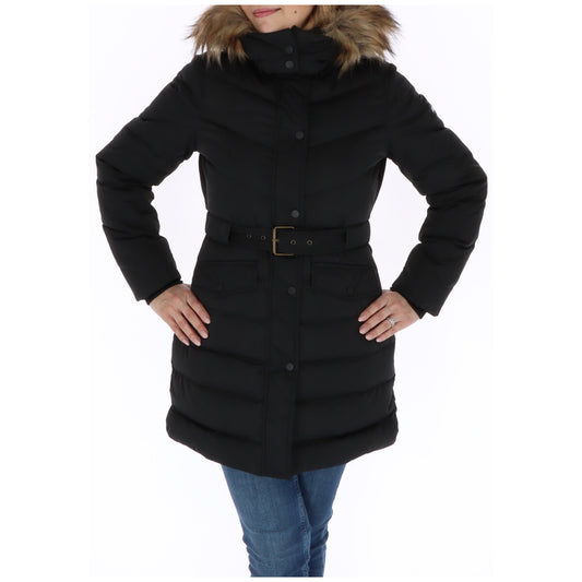 Pepe Jeans Black Polyester Coat for Women