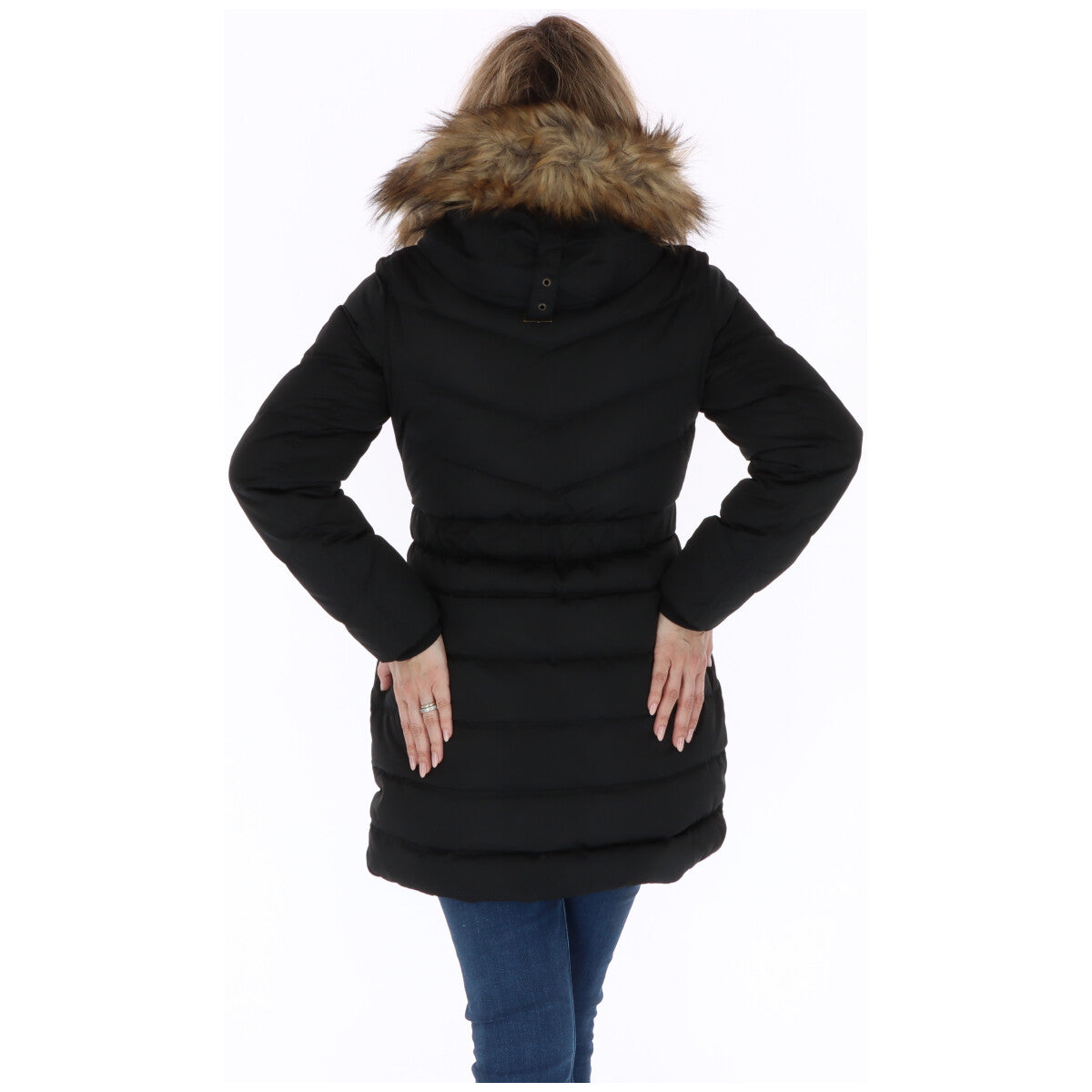 Pepe Jeans Black Polyester Coat for Women