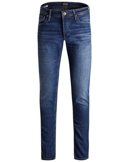 Jack & Jones Blue Cotton Slim Fit Jeans for Men