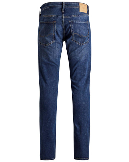 Jack & Jones Blue Cotton Slim Fit Jeans for Men