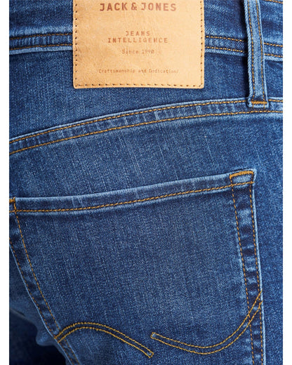 Jack & Jones Blue Cotton Slim Fit Jeans for Men