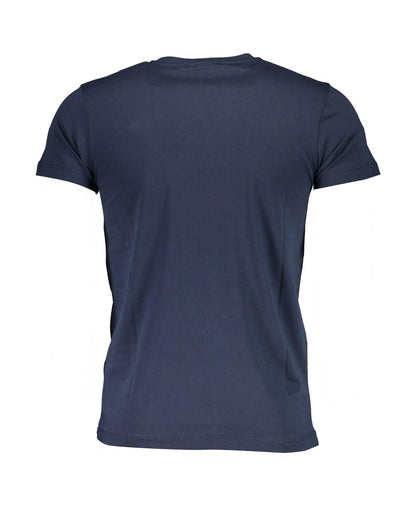 Roberto Cavalli Blue Cotton T-Shirt - Luxurious Style for Men