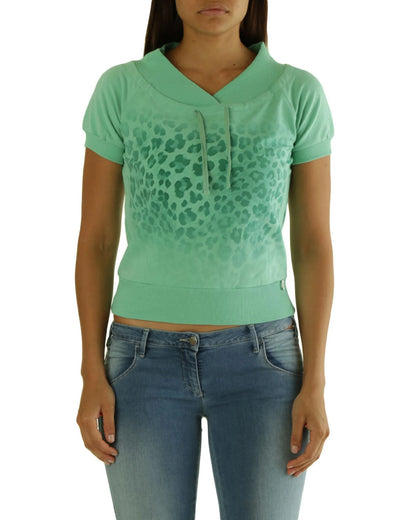 Met Green Leopard Cotton T-Shirt
