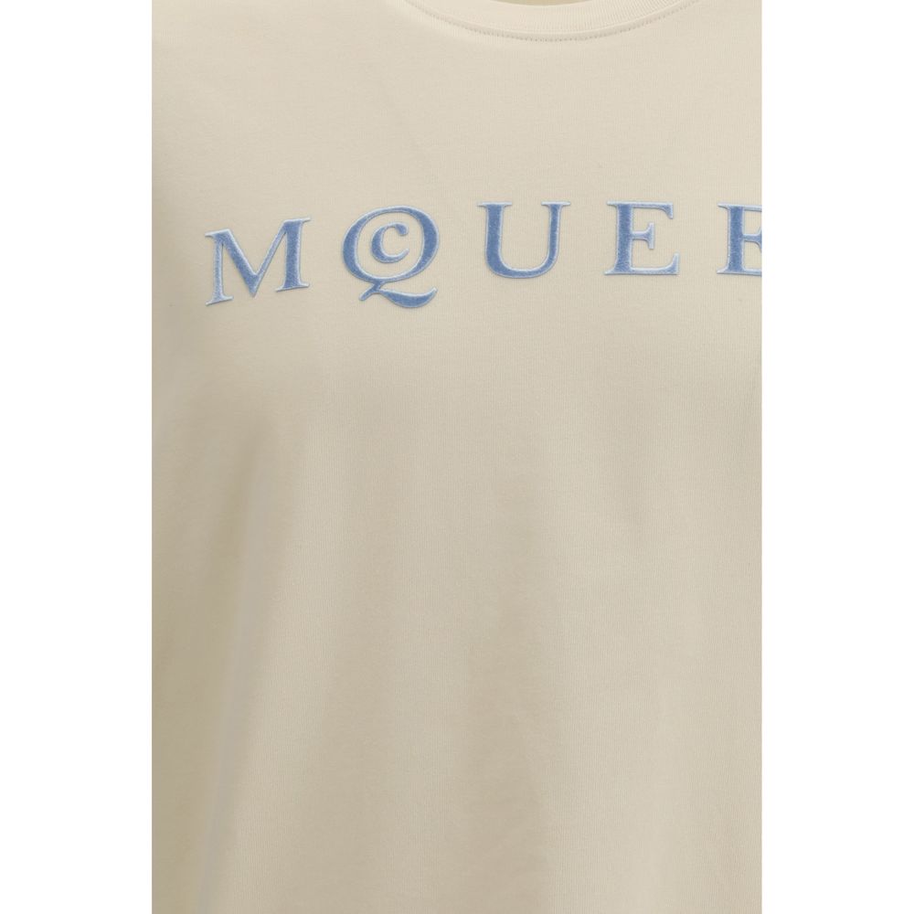 Alexander McQueen Cream Cotton T-Shirt