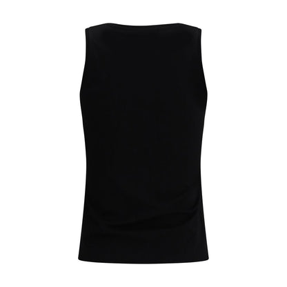 Balmain Black Cotton Tank Top – Effortless Luxe
