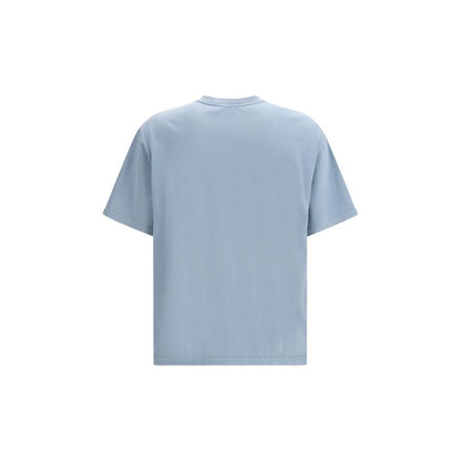 Marni Light Blue Cotton T-Shirt with Chest Pocket