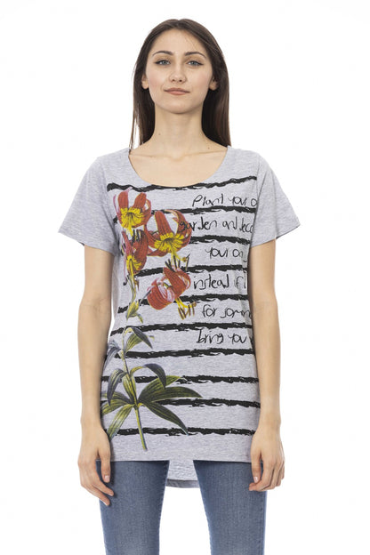 Trussardi Gray Cotton T-Shirt for Women