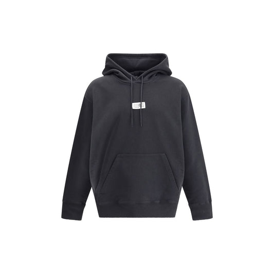 MM6 Black Cotton Sweatshirt by Maison Margiela
