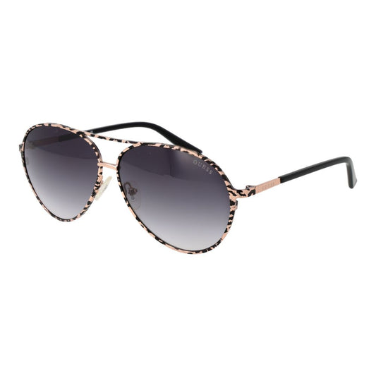 Guess Women’s Sunglasses – Black Aviator Frame, Grey Gradient Lenses