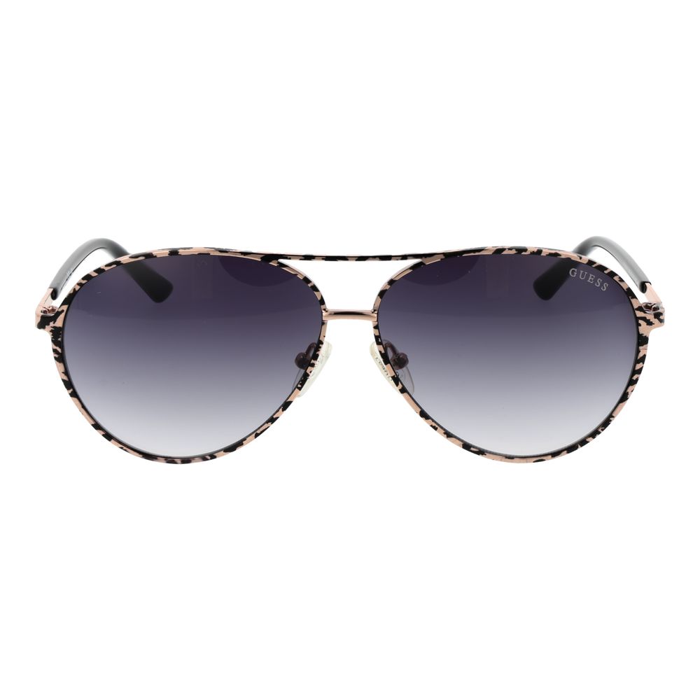 Guess Women’s Sunglasses – Black Aviator Frame, Grey Gradient Lenses