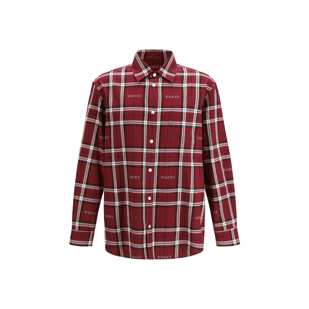 Gucci Multicolor Tartan Cotton Jacquard Shirt
