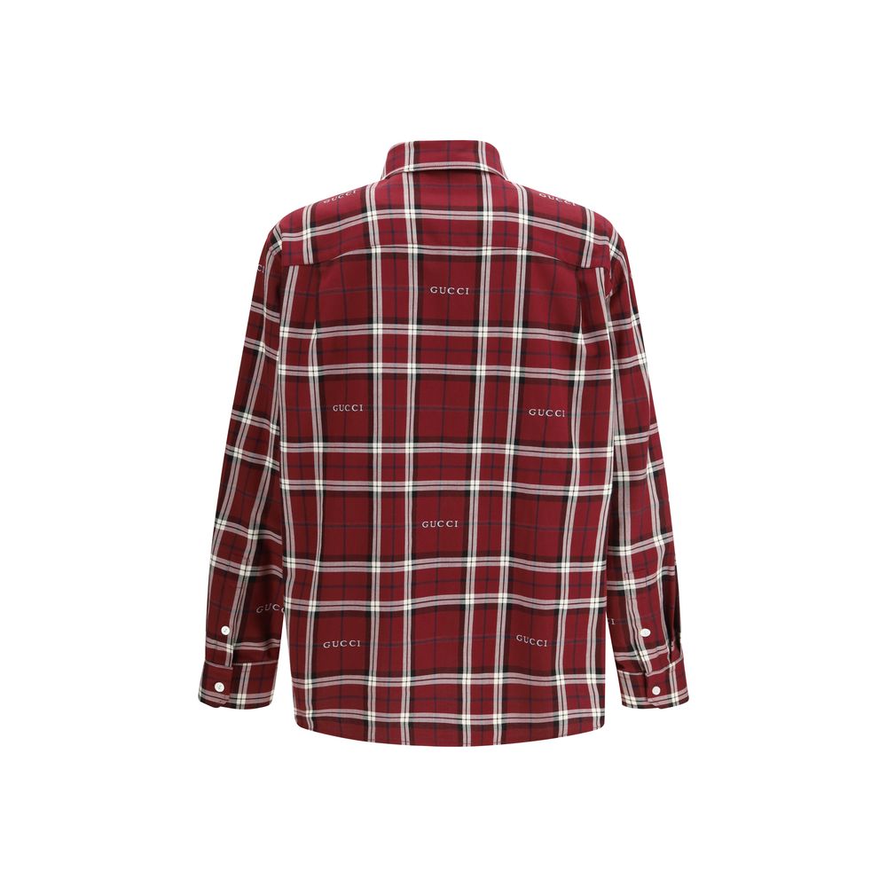 Gucci Multicolor Tartan Cotton Jacquard Shirt