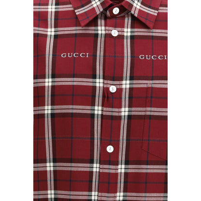 Gucci Multicolor Tartan Cotton Jacquard Shirt