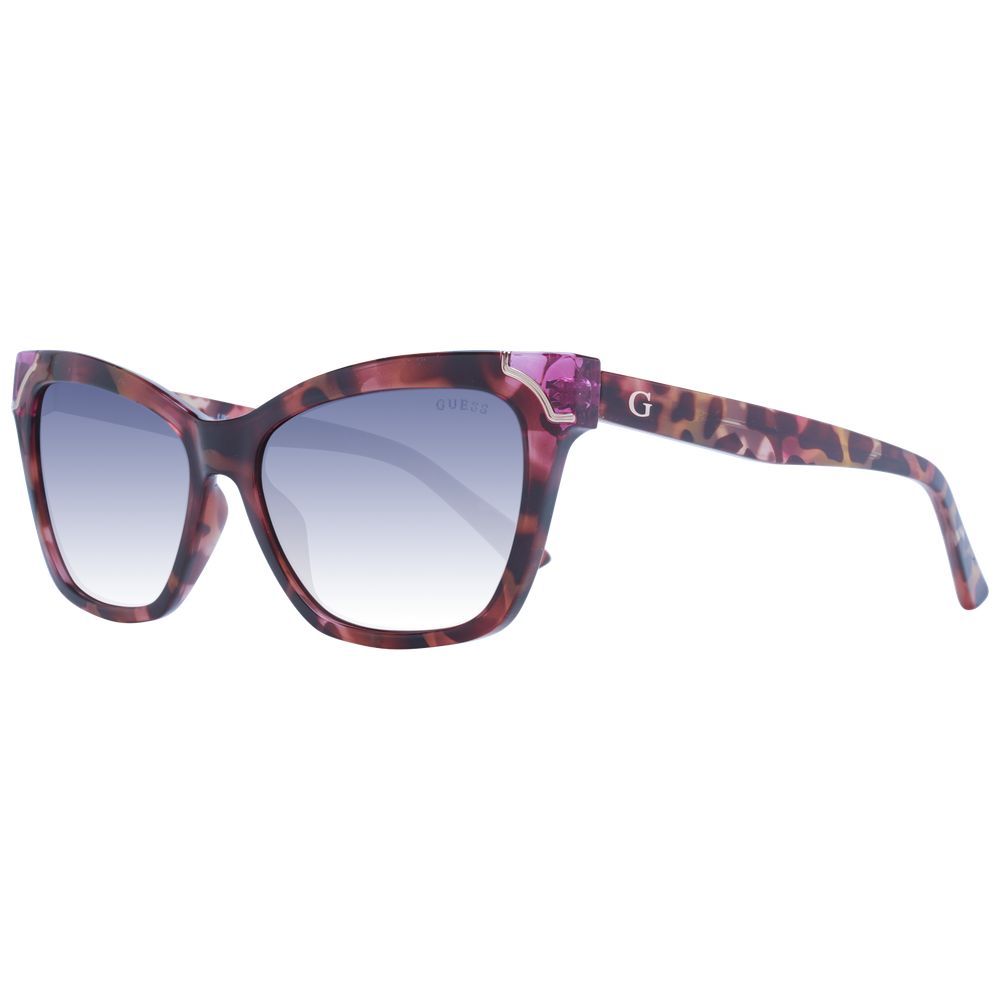 Guess Women’s Sunglasses – Rose Cat Eye Frame, Multicolour Gradient Lenses