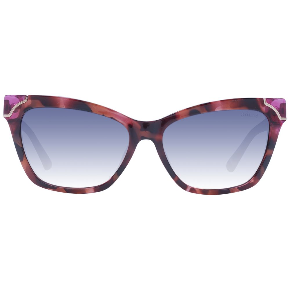 Guess Women’s Sunglasses – Rose Cat Eye Frame, Multicolour Gradient Lenses
