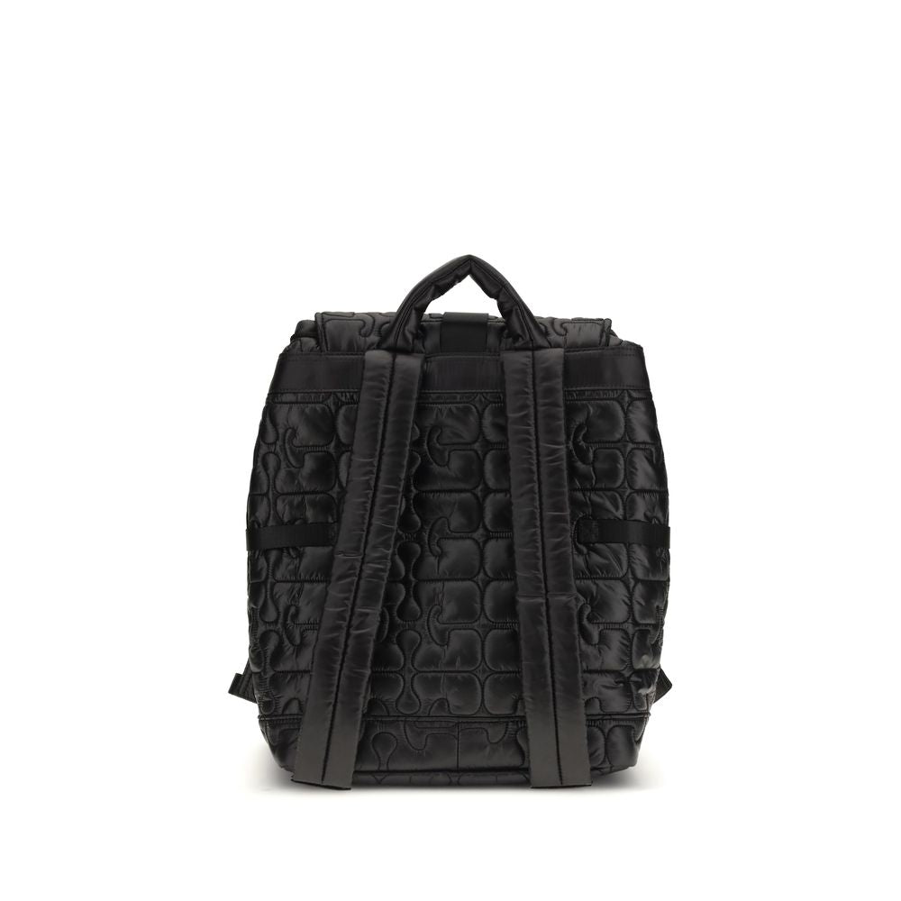 Ganni Black Recycled Polyamide Backpack - RE-TECH QUILTED BACKPACK