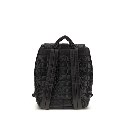 Ganni Black Recycled Polyamide Backpack - RE-TECH QUILTED BACKPACK