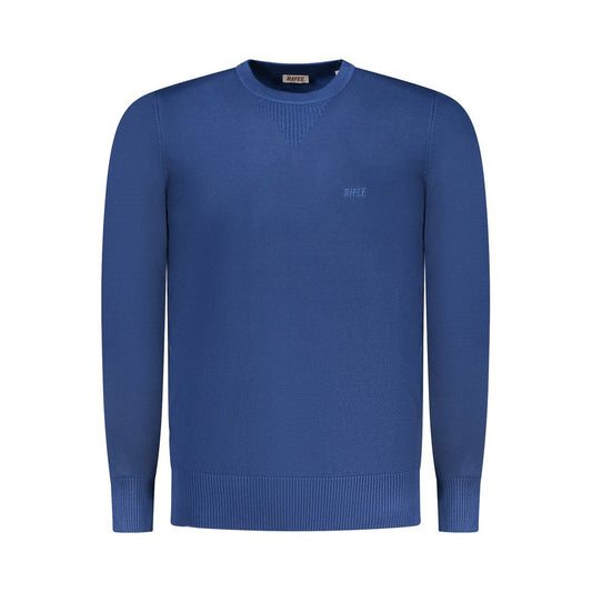 RIFLE Blue Viscose Men's Sweater